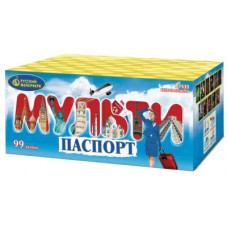 Мультипаспорт 99 залпов 1,0" Батарея салютов Р7535 